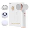 4 in 1 Facial Cleansing Brush, Multi Function Electrical Face Wash, Brush IPX6 Waterproof Portable Face Scrubber, 5 Speed Adjustable, 2 Rotation Directions Adjustable, Gift for Women Men (White) view 1