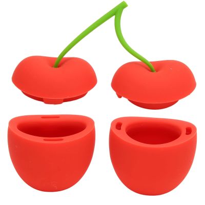 ZJchao Lip Plumper Tool, Cherry Shaped Lips Enhancer Plumper, Soft Silicone Oval Round Lip Plumping Device Can be Carry Out to Use at Anytime and Anywhere