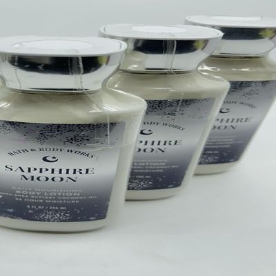 3 SAPPHIRE MOON Daily Nourishing Bath & Body Super Smooth Body Lotion 8 OZ