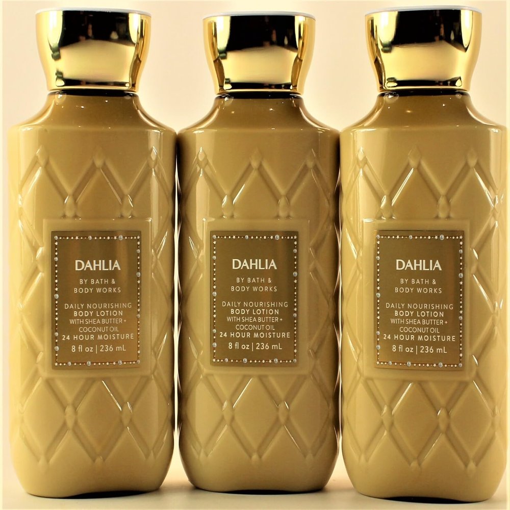 3 DAHLIA Daily Nourishing Bath & Body Super Smooth Body Lotion 8 OZ