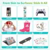 350+ Kids Themed Designs Temporary Tattoos for Girls - Individually Wrapped, Glow in the Dark, Waterproof Fake Tattoos - Multiple Themes: Mermaid, Unicorn, Dinosaur, Princess, Fairy, Animal, Butterfly view 4