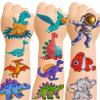 150+ Kids Glitter Temporary Tattoos for Boys  Individually Wrapped, Waterproof Tattoo Stickers  Mermaid, Dinosaur, Animal, Ocean, Space & More view 1