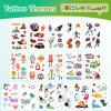 150+ Glow Kids Temporary Tattoos for Boys  Individually Wrapped, Waterproof, Glow in the Dark  Dinosaur, Ocean, Sports, Space view 3
