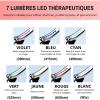 7-Color LED Facial Massager - Portable Skin Care Device for Wrinkles & Firming (Black) view 2
