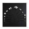 12 Pieces Bridal Pearl Hair Pins for Party, Handmade Pearl Hair Accessories, Wedding Hairstyles Accessories for Bridesmaid Girls Various Sizes (1set-12pcs) view 1