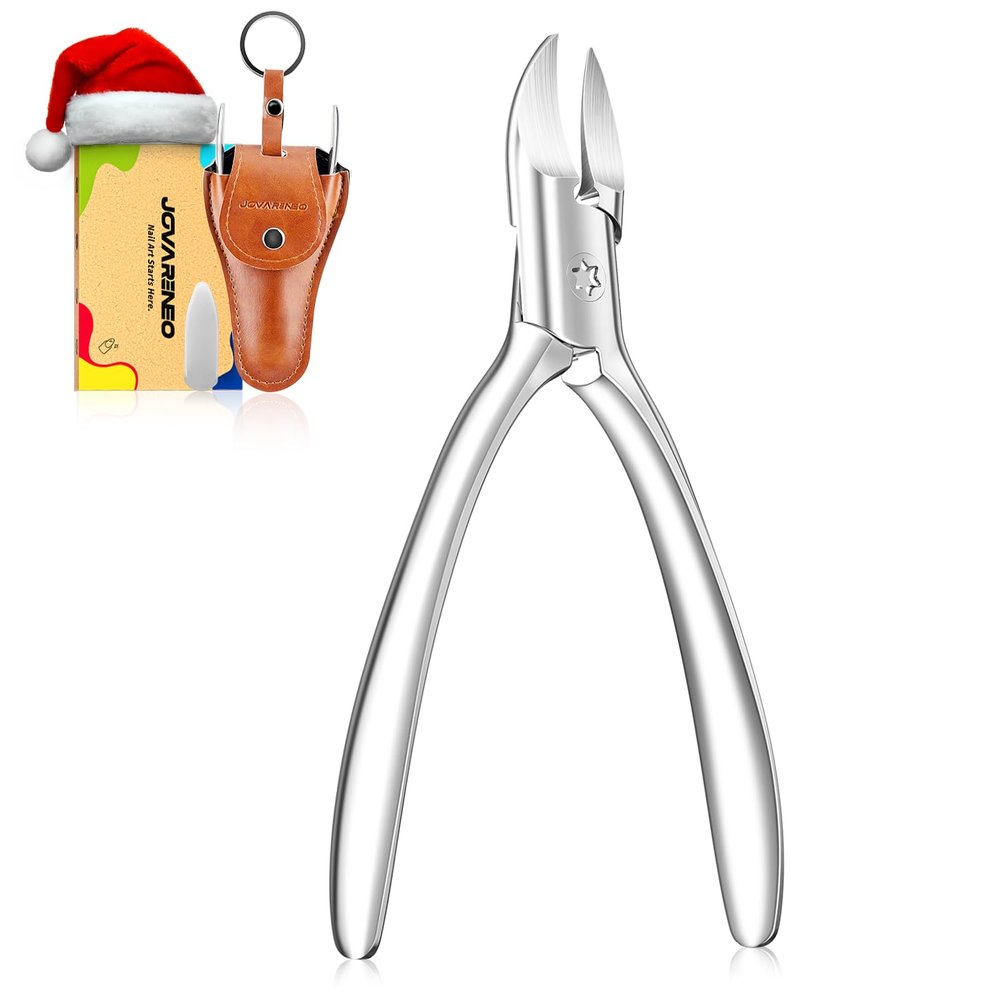 Ingrown Toenail Clippers Curved Blade Toe Nail Clippers for Thick Nails for Seniors, Hand Forged Stainless Steel Nail Clippers for Thick Toenails Podiatrist Nail Clippers for Men Women Elderly
