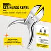 Ingrown Toenail Clippers Curved Blade Toe Nail Clippers for Thick Nails for Seniors, Hand Forged Stainless Steel Nail Clippers for Thick Toenails Podiatrist Nail Clippers for Men Women Elderly view 4