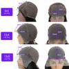 Women Body Wave Lace Front Wig HD Transparent 13X4 13X6 Human Hair Wigs With 4X4 Lace Closure 180 Density view 4