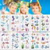 100 Pcs Ocean Animals Temporary Tattoos, Washable Sea Creature Tattoos Stickers, Ocean Theme Party Tattoos, Under The Sea Party Decorations for Parties, Classrooms view 3