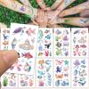 100 Pcs Ocean Animals Temporary Tattoos, Washable Sea Creature Tattoos Stickers, Ocean Theme Party Tattoos, Under The Sea Party Decorations for Parties, Classrooms view 4