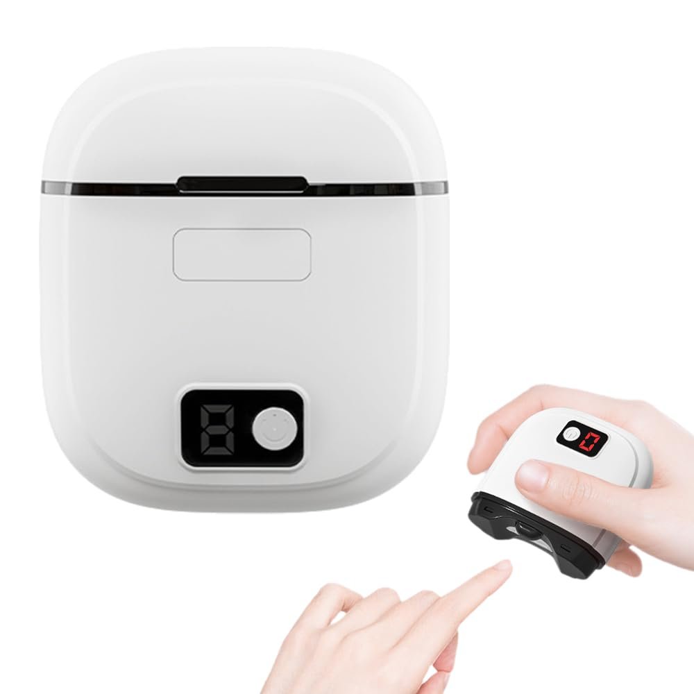2 in 1 Electric Polishing Automatic Nail Clippers, 2025 New Automatic Electric Nail Clipper with Polishing, Upgrade USB Electric Nail Clippers Trimmer Nail Scraps Storage Trimmer (White)