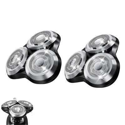 1PC SH90 Replacement Rotary Heads Compatible with Philips Norelco Shavers Series 9000,Replacement Shaver Head with Upgrade Double-Layer Precision Blades for Men's Shaving (Silver 2)