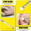 Pedicure Knife Set, 4PCS Professional Pedicure Tools for Feet, Ingrown Toenail Removal Blades Kit, Stainless Steel Corn Removers, Foot Scraper, Callus Shaver Foot Blades, Dead Skin Removal view 3