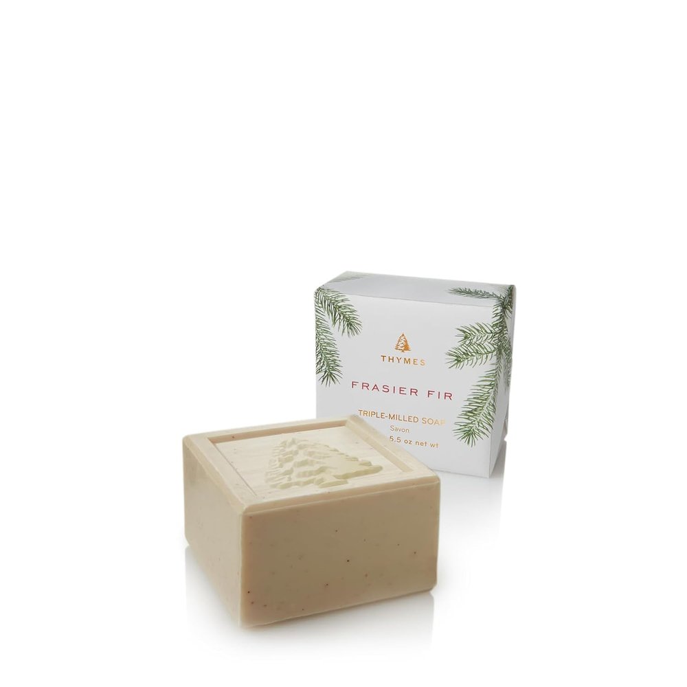 Thymes Frasier Fir Bar Soap - Pine Tree Scented Hand and Body Soap- 5.5 fl oz