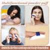 6PCS Face Powder Puffs, 3 Inch Ultra Soft Washable Velour Makeup Powder Puffs for Loose Mineral Body Powders view 4