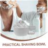 Didiseaon Deep Plastic Shaving Bowl for Men Durable Shave Soap Container with Stable Base Wide Mouth Design for Heat Retention for Warm Foam Convenient Home Use and Gift view 3