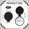 Pasonly 50 Pcs Compact Mirror Bulk, Small Pocket Mirror for Purse Travel Makeup Mirror for Women Girls Daily Use, Party Favors Quinceanera Gift,Black view 2