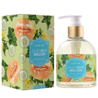 ROMIIE ZOI Liquid Hand Soap with Gift Box, Cucumber & Melon, 260ml/8.7oz