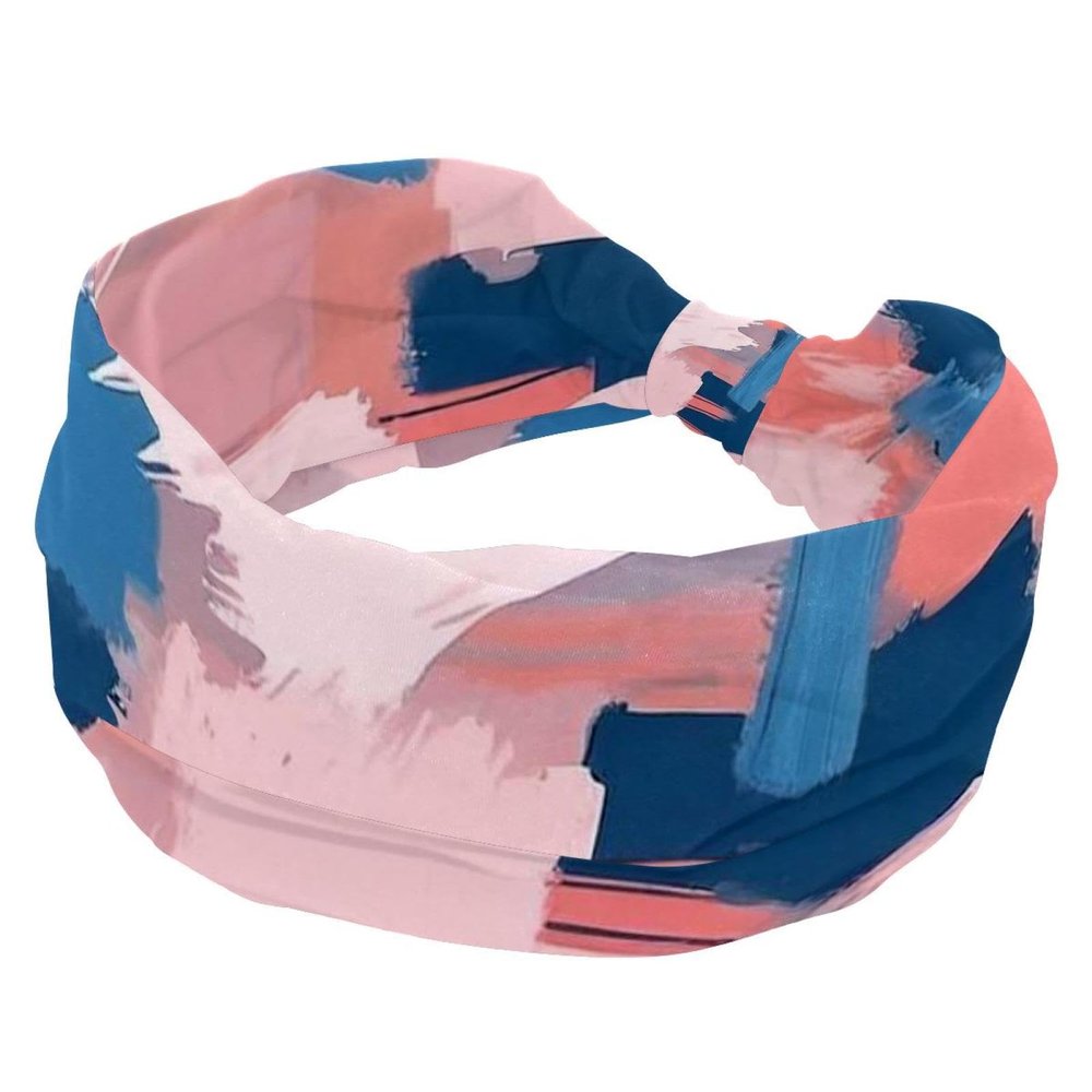 1 Pack Headbands for Women Non Slip Elastic Sports Hair Bands for Women, Soft Cloth Headband for Workout Yoga Fashion Hair Accessories,Abstract Art-167
