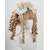 TTYAO REII Kawaii Big Bow Lace Headband for Women Bowknot Hairband Elegant Hair Hoop Lolita Accessories for Tea Party (Beige Blue Pink, M) view 3