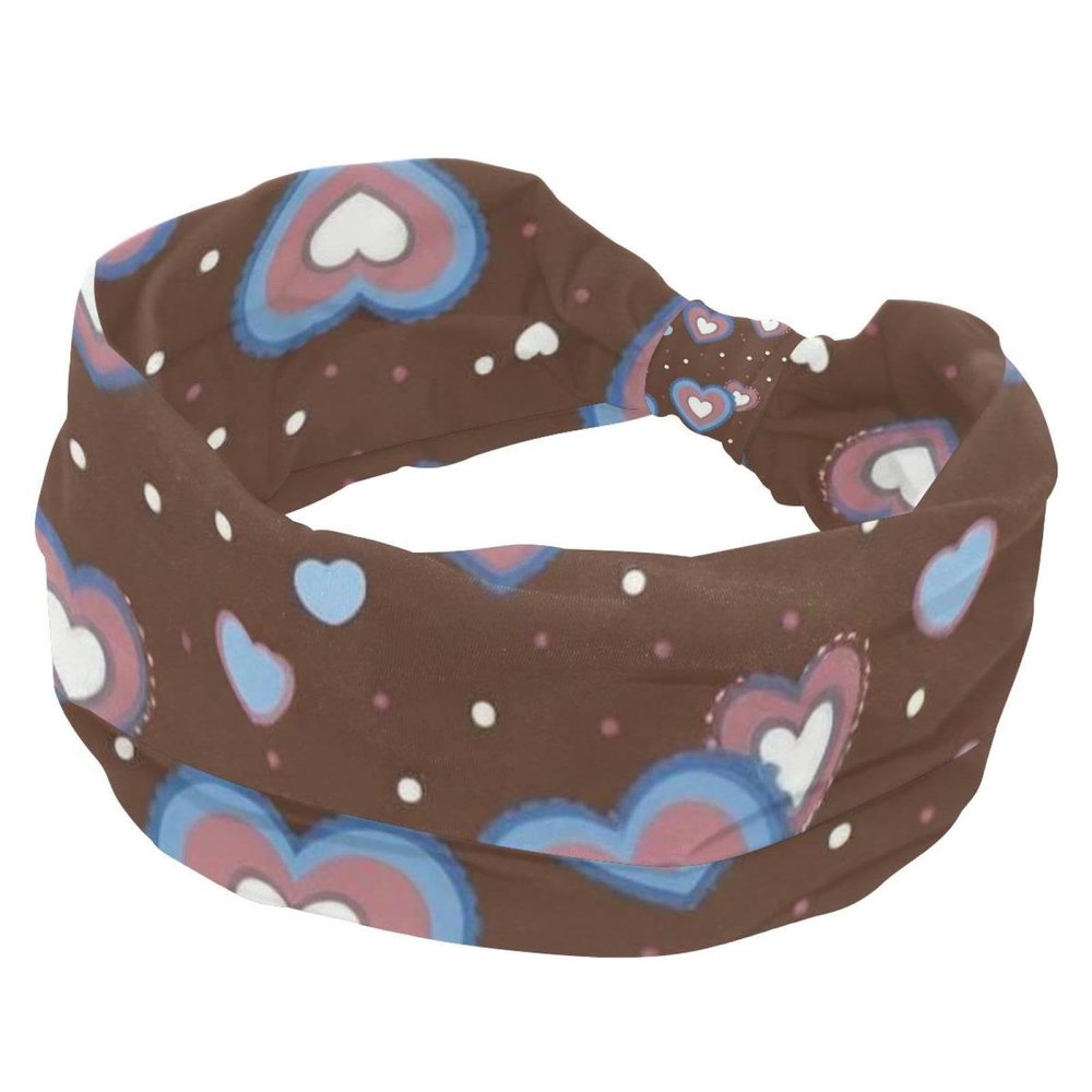 1 Pack Art Love-1788 Elastic Soft Fabric Non-Slip Women's Fashion Headbands - Soft, Wide, and Stylish for All Occasions
