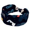 1 Pack Art Game Controller-1089 Elastic Soft Fabric Non-Slip Women's Fashion Headbands - Soft, Wide, and Stylish for All Occasions view 1