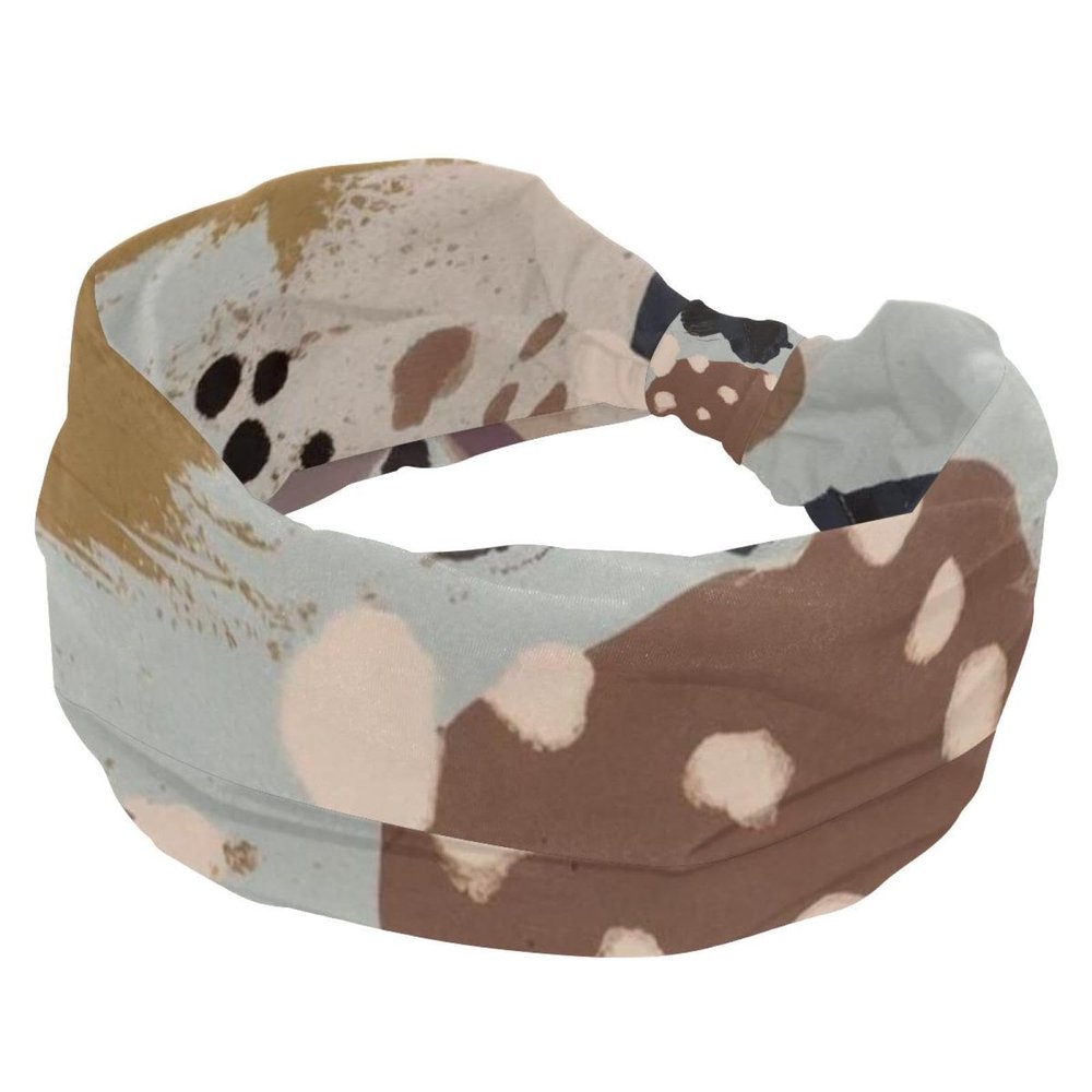 1 Pack Abstract Art-171 Elastic Soft Fabric Non-Slip Women's Fashion Headbands - Soft, Wide, and Stylish for All Occasions