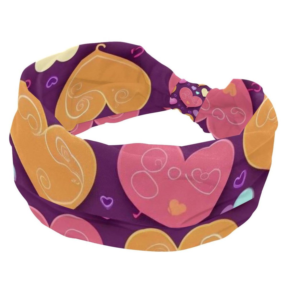 1 Pack Art Love-1779 Elastic Soft Fabric Non-Slip Women's Fashion Headbands - Soft, Wide, and Stylish for All Occasions