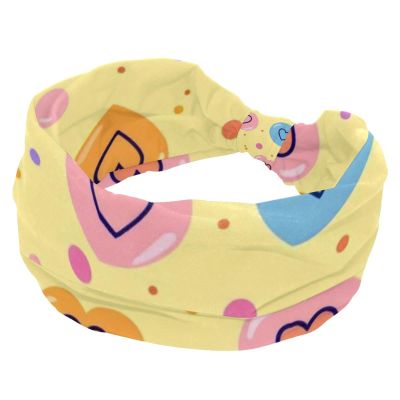 1 Pack Wide Headbands For Women Elastic Headband Art Love-1813 Head Bands Women's Hair Band Turban Workout Soft Sweat Hairband Accessories