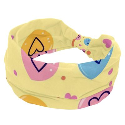 1 Pack Headbands for Women Non Slip Elastic Sports Hair Bands for Women, Soft Cloth Headband for Workout Yoga Fashion Hair Accessories,Art Love-1811