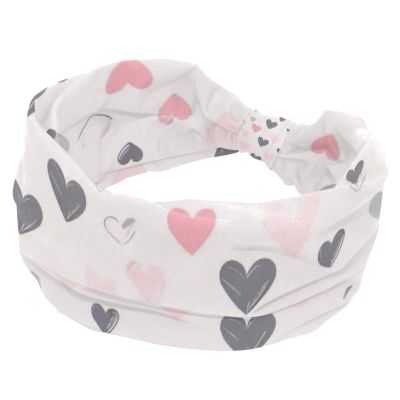 1 Pack Colorful Love-1710 Elastic Soft Fabric Non-Slip Women's Fashion Headbands - Soft, Wide, and Stylish for All Occasions