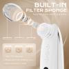 Facial Pore Blackhead Remover Vacuum Blackhead Extractor Face Scraper Cleansing Tool Sucker Rechargeable Pore Cleaner Kit for Women Men with 6 Adjustable Suction Levels, 4 Probes (White) view 4