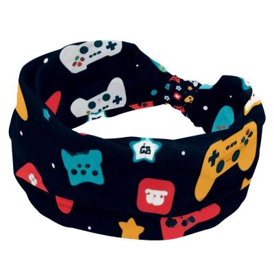 1 Pack Art Game Controller-1074 Elastic Soft Fabric Non-Slip Women's Fashion Headbands - Soft, Wide, and Stylish for All Occasions