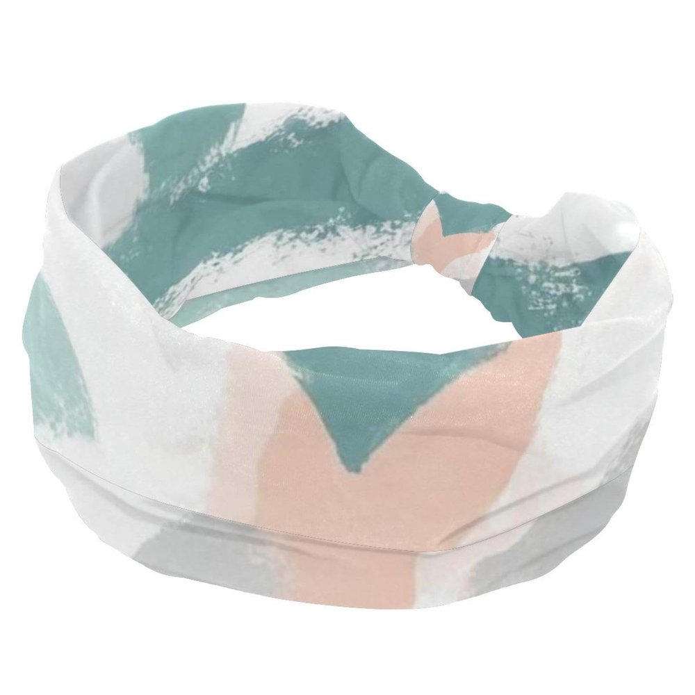 1 Pack Abstract Art-219 Elastic Soft Fabric Non-Slip Women's Fashion Headbands - Soft, Wide, and Stylish for All Occasions