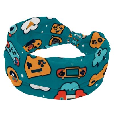 1 Pack Headbands for Women Non Slip Elastic Sports Hair Bands for Women, Soft Cloth Headband for Workout Yoga Fashion Hair Accessories,Art Game Controller-1106