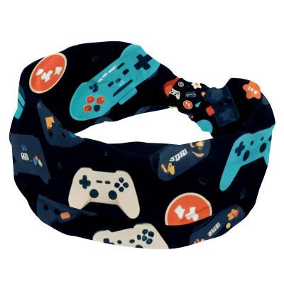 1 Pack Art Game Controller-1104 Elastic Soft Fabric Non-Slip Women's Fashion Headbands - Soft, Wide, and Stylish for All Occasions