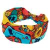 1 Pack Headbands for Women Non Slip Elastic Sports Hair Bands for Women, Soft Cloth Headband for Workout Yoga Fashion Hair Accessories,Art Game Controller-1100 view 1