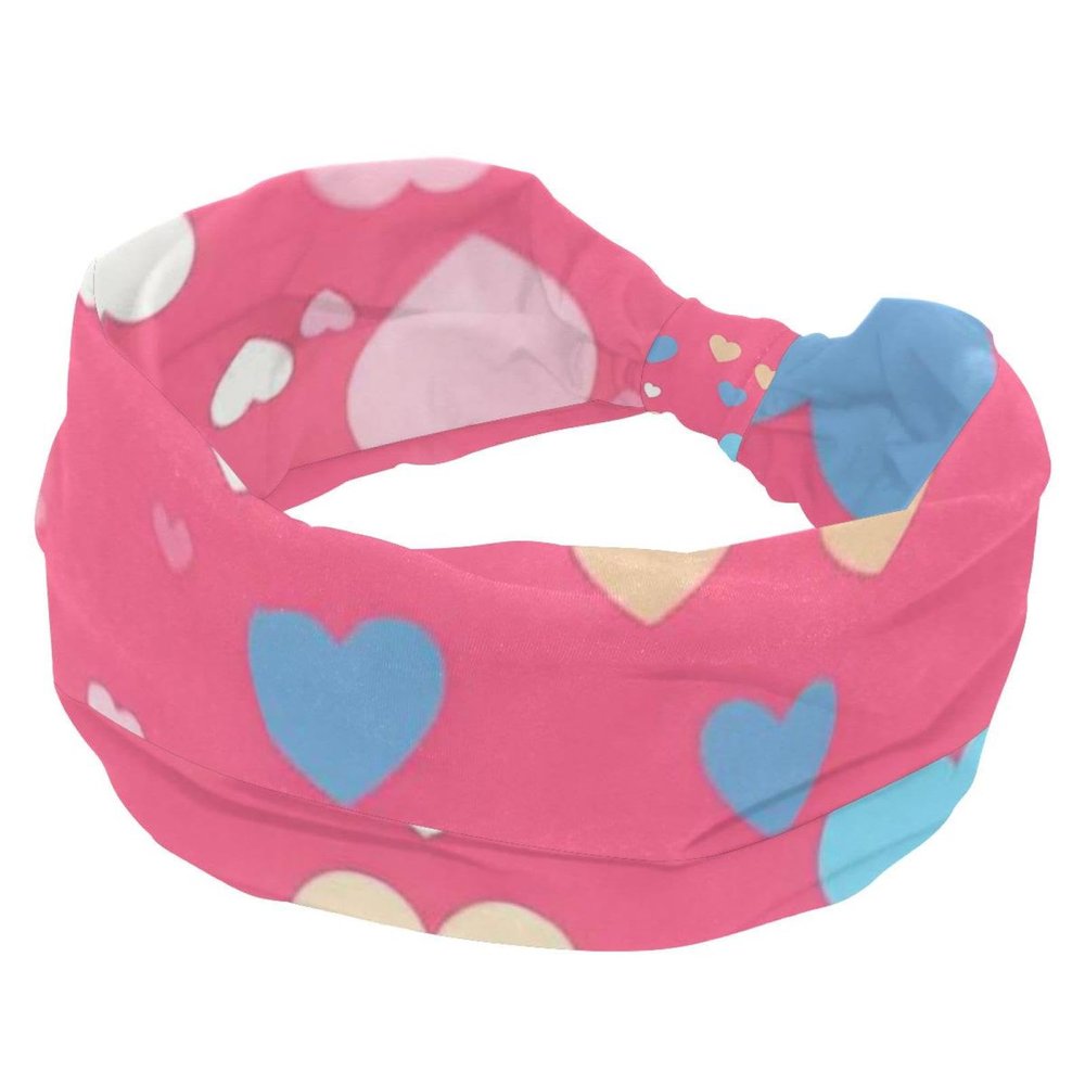 1 Pack Art Love-1722 Elastic Soft Fabric Non-Slip Women's Fashion Headbands - Soft, Wide, and Stylish for All Occasions