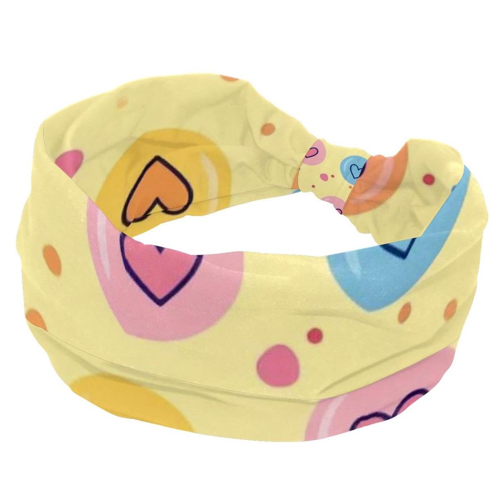1 Pack Art Love-1812 Elastic Soft Fabric Non-Slip Women's Fashion Headbands - Soft, Wide, and Stylish for All Occasions