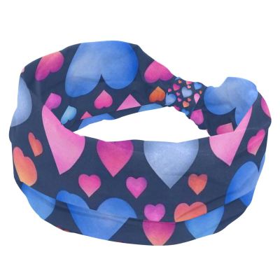 1 Pack Wide Headbands For Women Elastic Headband Art Love-1714 Head Bands Women's Hair Band Turban Workout Soft Sweat Hairband Accessories