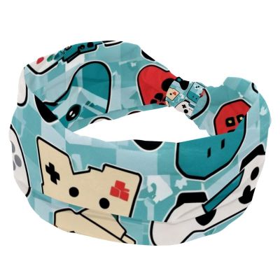 1 Pack Wide Headbands For Women Elastic Headband Art Game Controller-1093 Head Bands Women's Hair Band Turban Workout Soft Sweat Hairband Accessories