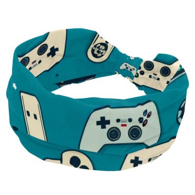 1 Pack Art Game Controller-1107 Elastic Soft Fabric Non-Slip Women's Fashion Headbands - Soft, Wide, and Stylish for All Occasions