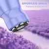 Karrte 5-in-1 Electric Razor for Women's Pubic Hair, Painless Body Shaver and Facial Epilator, Hair Removal for Face, Bikini Trimmer for Women's Private Area Purple view 4
