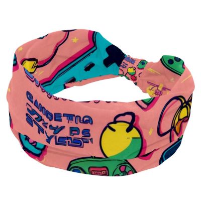 1 Pack Art Game Controller-1071 Elastic Soft Fabric Non-Slip Women's Fashion Headbands - Soft, Wide, and Stylish for All Occasions