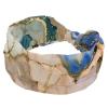 1 Pack Art Marble-1395 Elastic Soft Fabric Non-Slip Women's Fashion Headbands - Soft, Wide, and Stylish for All Occasions view 1