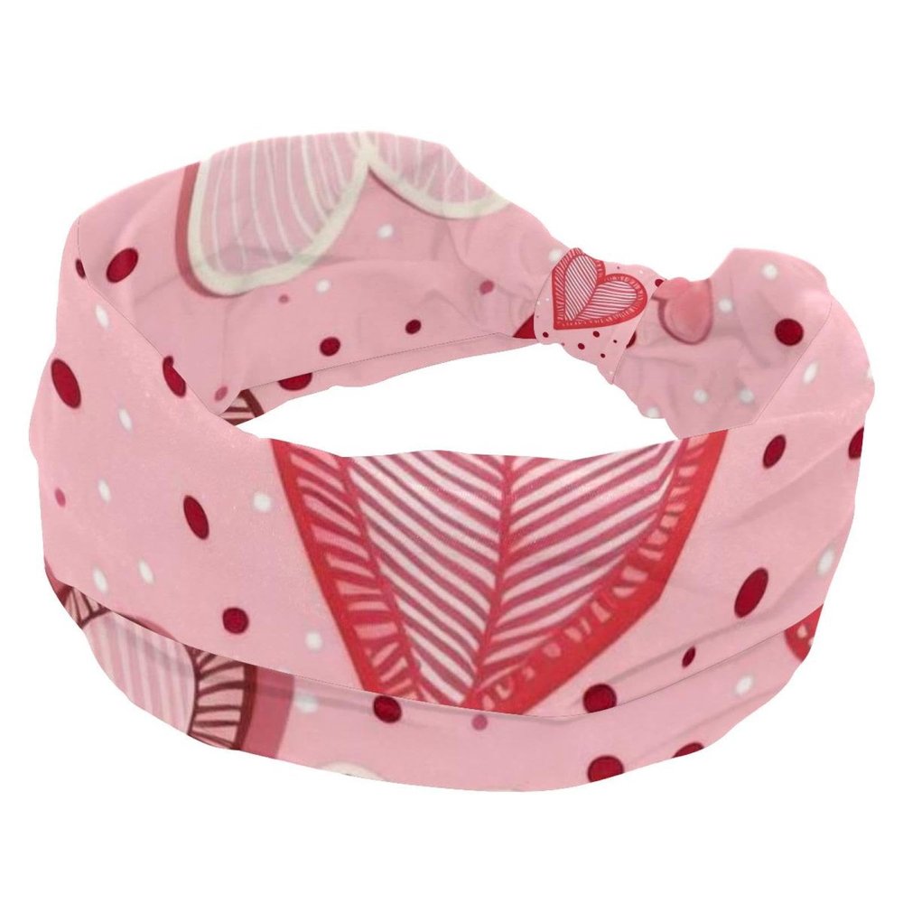 1 Pack Headbands for Women Non Slip Elastic Sports Hair Bands for Women, Soft Cloth Headband for Workout Yoga Fashion Hair Accessories,Art Love-1793