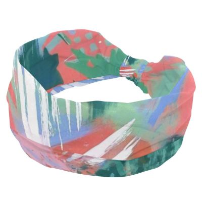 1 Pack Headbands for Women Non Slip Elastic Sports Hair Bands for Women, Soft Cloth Headband for Workout Yoga Fashion Hair Accessories,Abstract Art-182