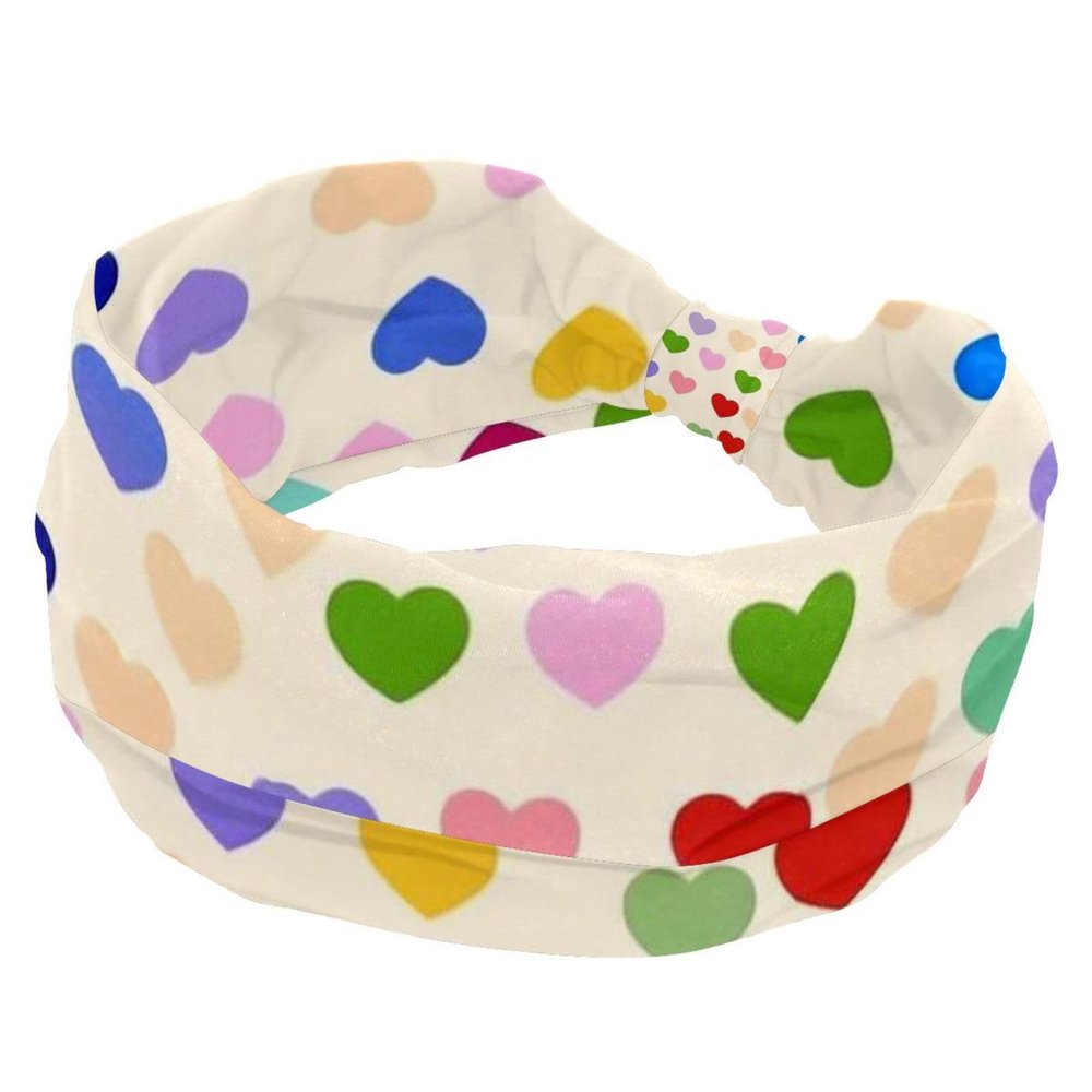 1 Pack Art Love-1755 Elastic Soft Fabric Non-Slip Women's Fashion Headbands - Soft, Wide, and Stylish for All Occasions