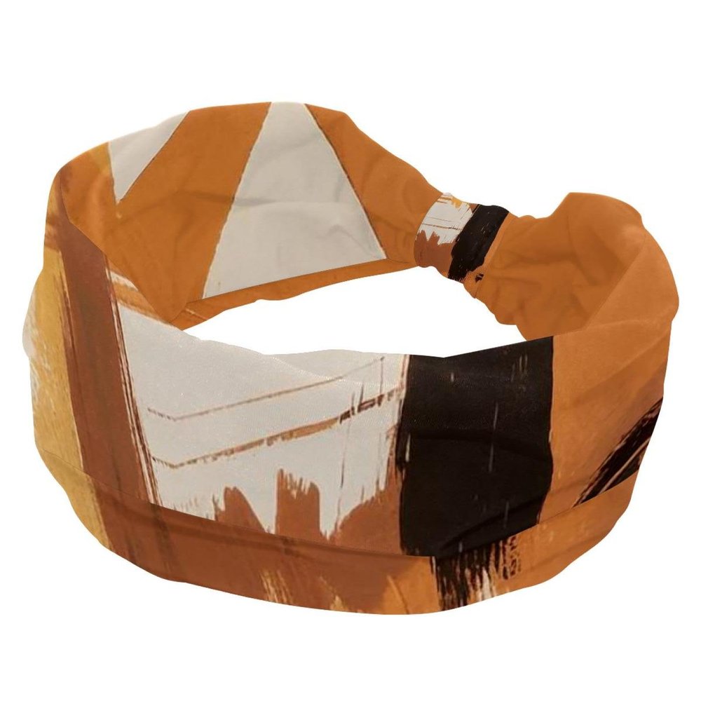 1 Pack Abstract Art-195 Elastic Soft Fabric Non-Slip Women's Fashion Headbands - Soft, Wide, and Stylish for All Occasions