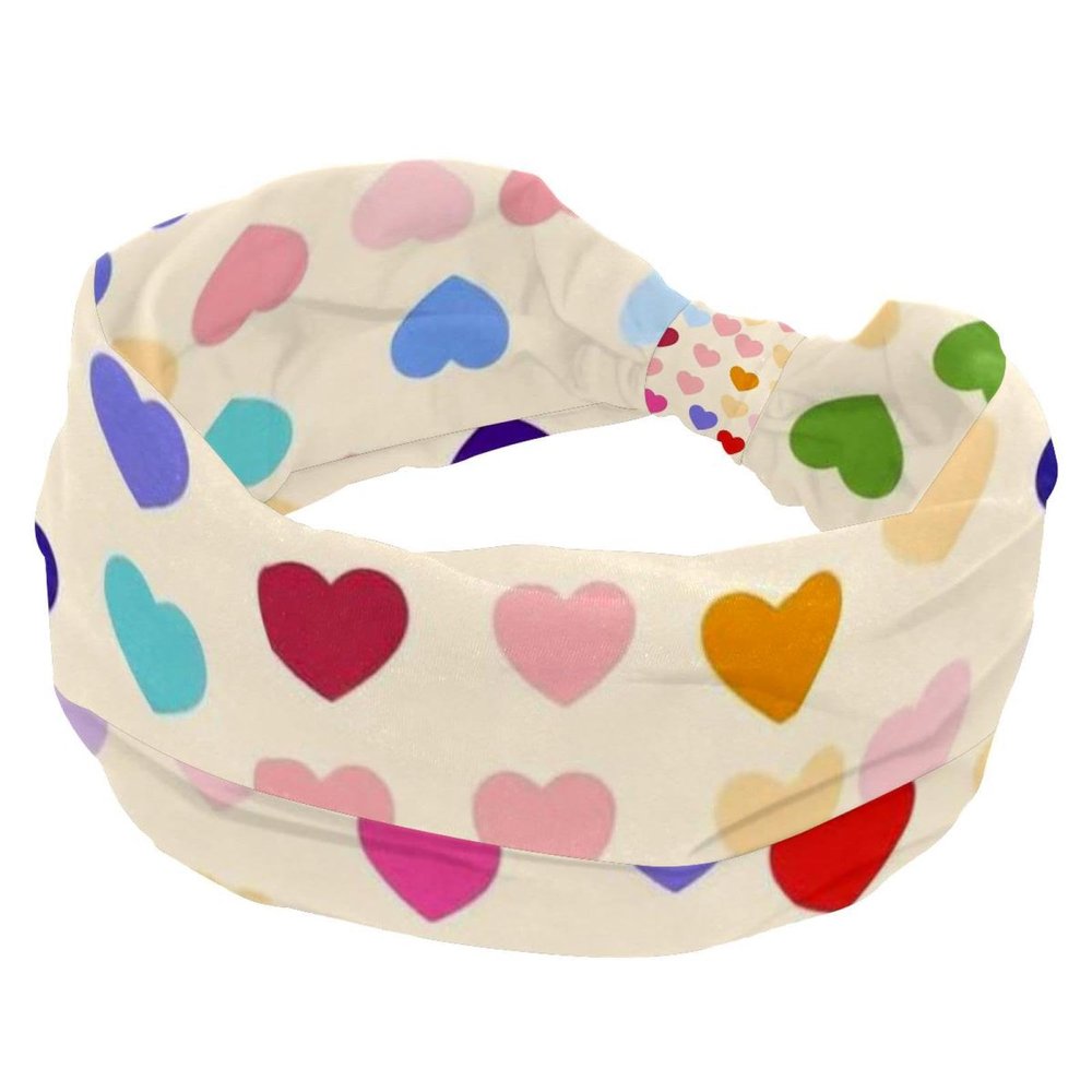 1 Pack Art Love-1752 Elastic Soft Fabric Non-Slip Women's Fashion Headbands - Soft, Wide, and Stylish for All Occasions